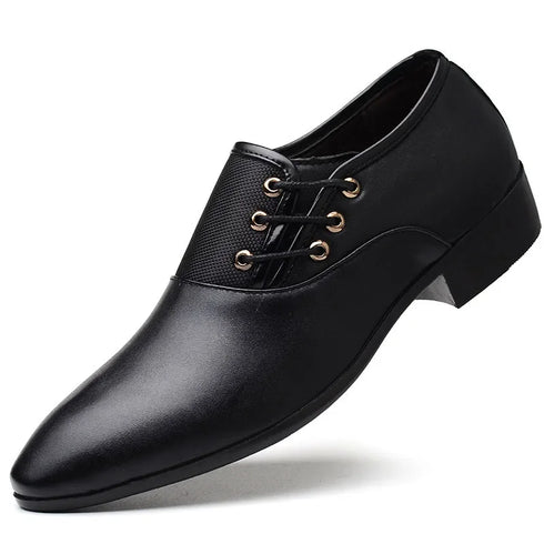 Men's Formal Leather Oxford Shoes for Business and Casual Occasions